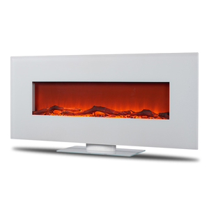 EF-1650 White 50-Inch Flat Face Wall Mount or Freestanding Fireplace Heater