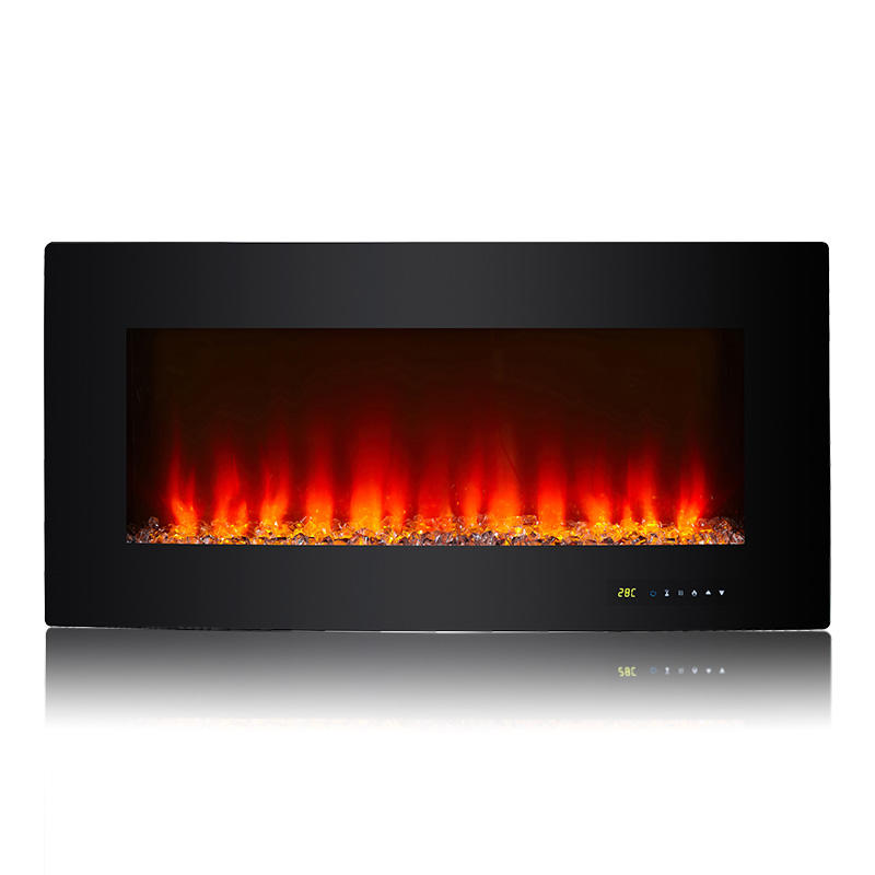 EF-1936C 36-Inch Wall Mounted and Freestanding Electric Fireplace Heater, with 12 Color Modes Backlight