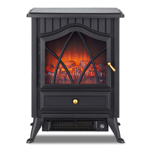 EF-22MQ Electric Fireplace Heater, Freestanding Style with Door
